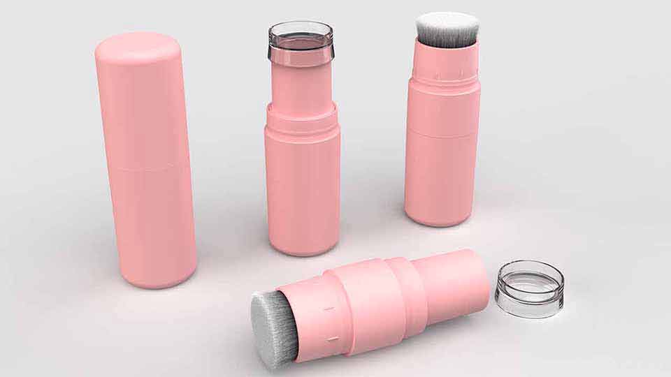 Щеткасы бар ұнтақ жабысқақ түтік Щеткасы бар ұнтақ жабысқақ түтік